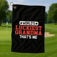WorldS Best Grammy Cute New Golf Towel thumb 1