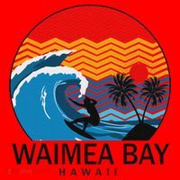 Waimea Bay Hawaii Surfboard Santa Hat thumb 1
