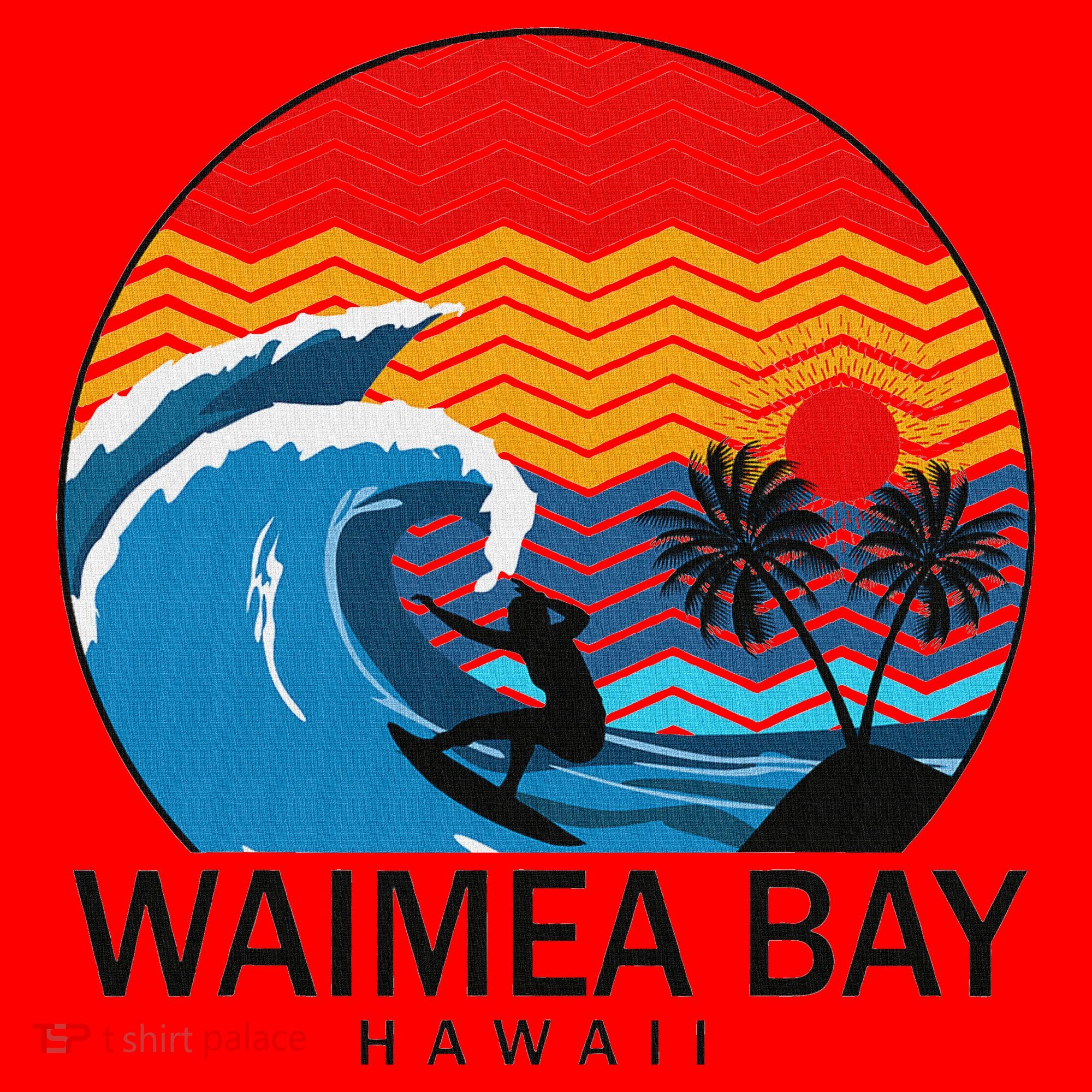 Waimea Bay Hawaii Surfboard Santa Hat