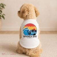 Waimea Bay Hawaii Surfboard Doggie Tank thumb 2