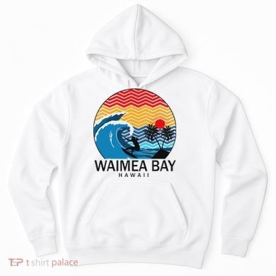 Waimea Bay Hawaii Surfboard Hoodie