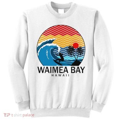 Waimea Bay Hawaii Surfboard Sweatshirt