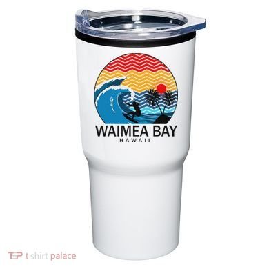Waimea Bay Hawaii Surfboard Tumbler