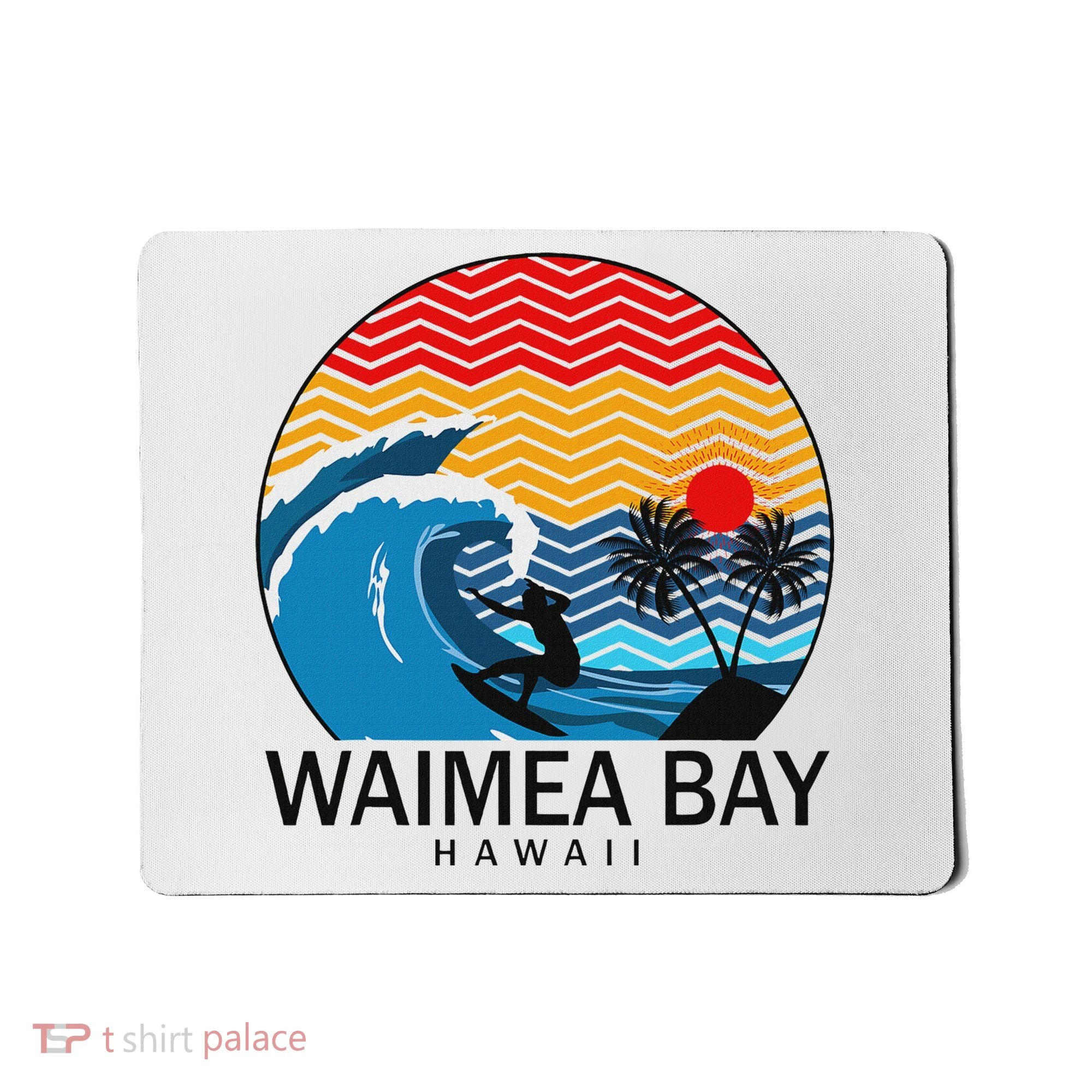 Waimea Bay Hawaii Surfboard Mousepad