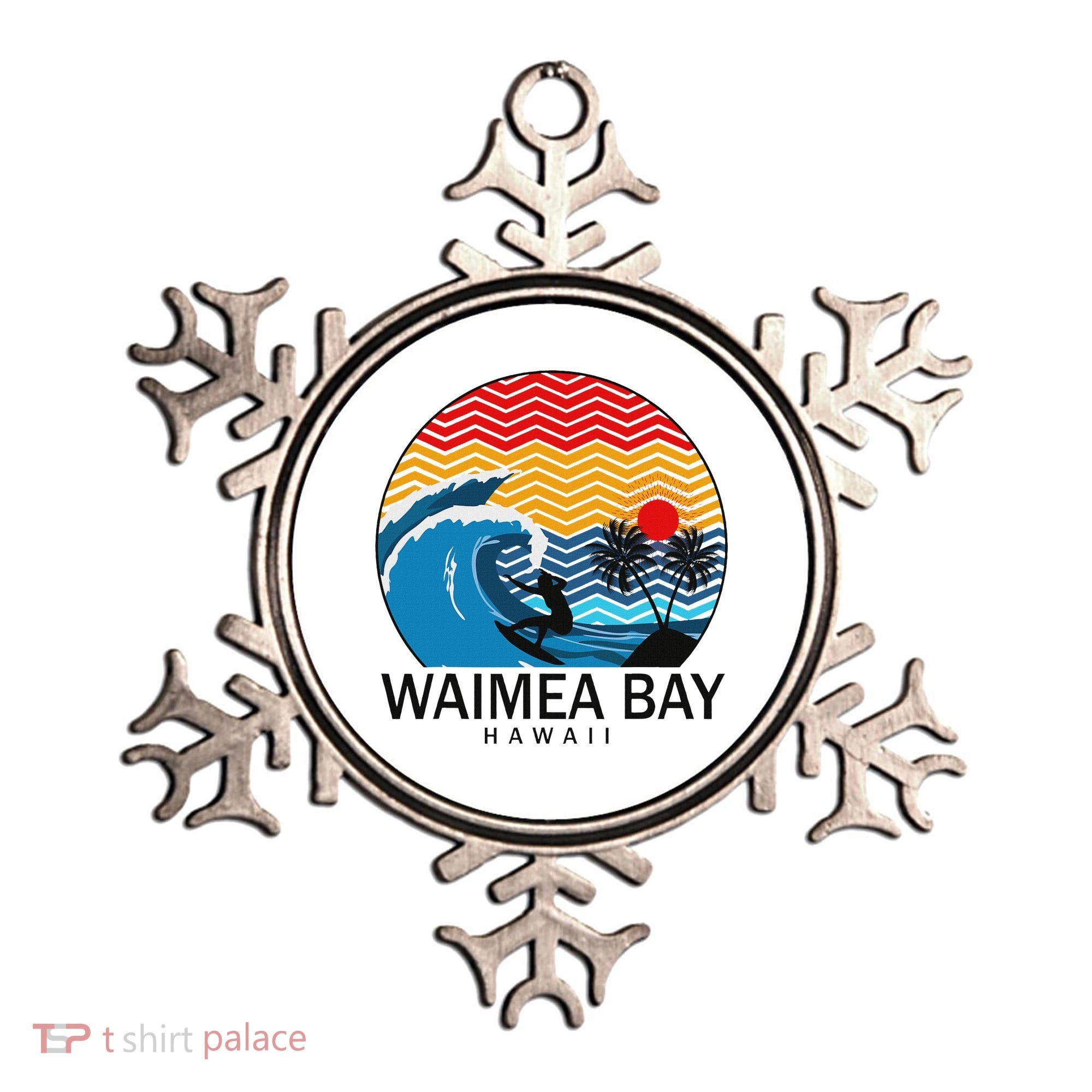 Waimea Bay Hawaii Surfboard Ornament