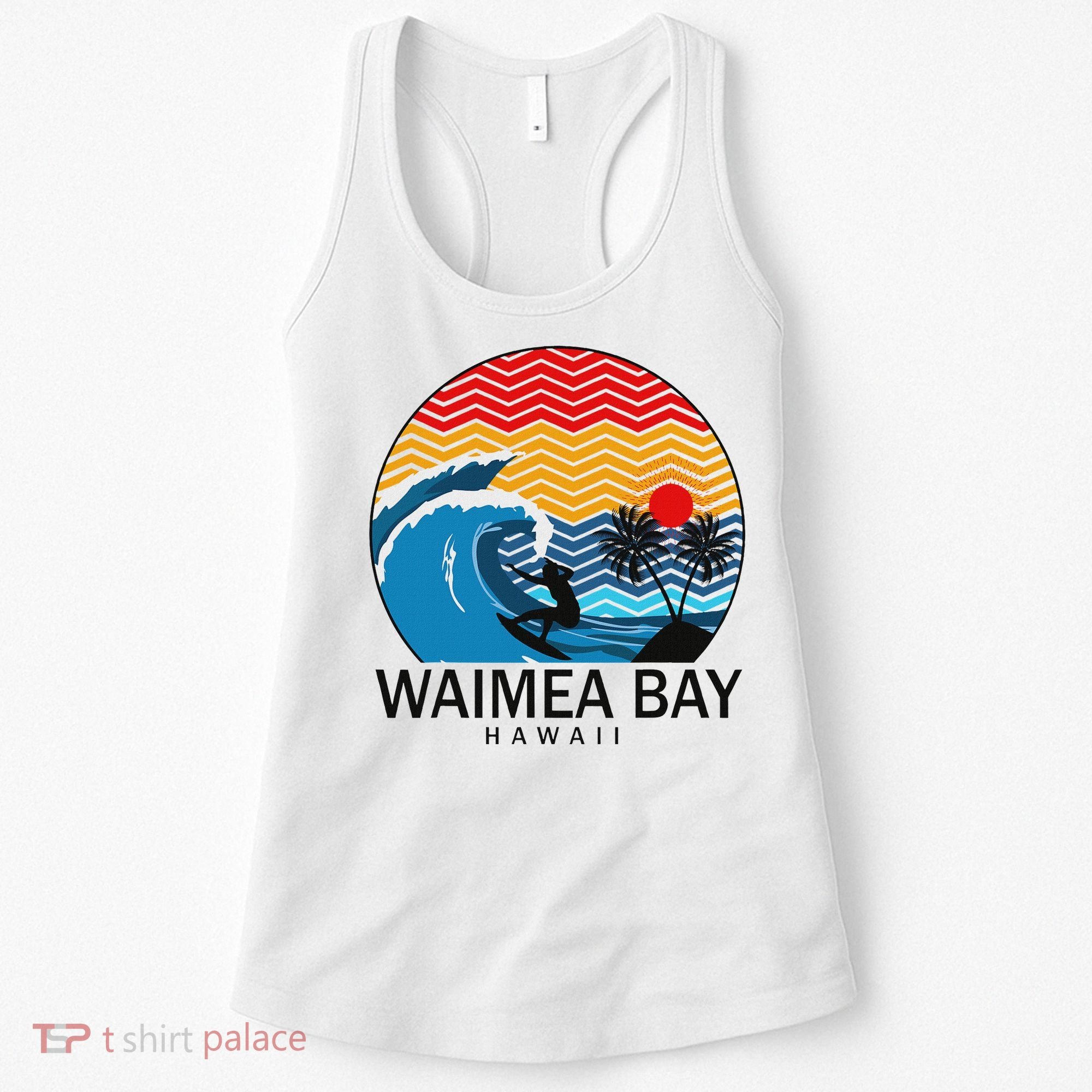 Waimea Bay Hawaii Surfboard Women's Tank Top