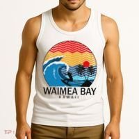 Waimea Bay Hawaii Surfboard Tank Top thumb 3