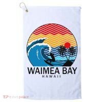 Waimea Bay Hawaii Surfboard Golf Towel thumb 0