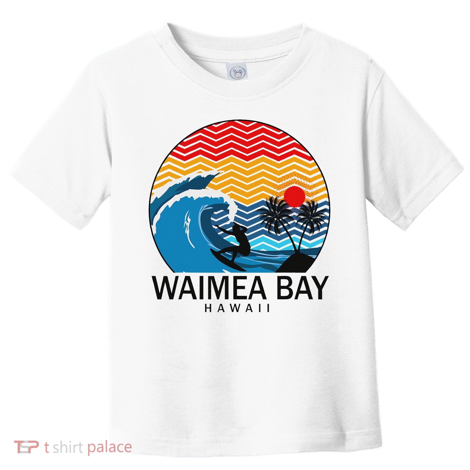 Waimea Bay Hawaii Surfboard Toddler T-Shirt