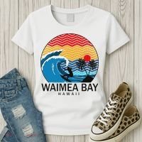 Waimea Bay Hawaii Surfboard Women's T-Shirt thumb 3