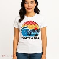 Waimea Bay Hawaii Surfboard Women's T-Shirt thumb 4