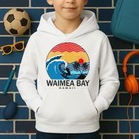 Waimea Bay Hawaii Surfboard Kids Hoodie thumb 2