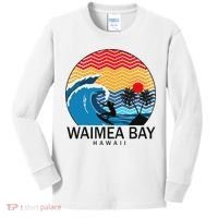 Waimea Bay Hawaii Surfboard Kids Long Sleeve Shirt thumb 0