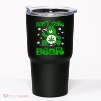 Weed Bear Herb Bear Don't Care Funny Bear Marijuana Cannabis Tumbler thumb 0