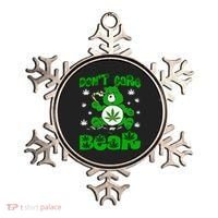 Weed Bear Herb Bear Don't Care Funny Bear Marijuana Cannabis Ornament thumb 0
