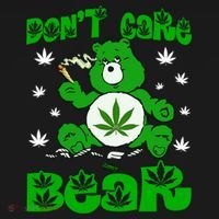 Weed Bear Herb Bear Don't Care Funny Bear Marijuana Cannabis Ornament thumb 1