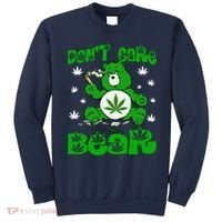 Weed Bear Herb Bear Don't Care Funny Bear Marijuana Cannabis Sweatshirt thumb 0