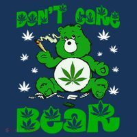 Weed Bear Herb Bear Don't Care Funny Bear Marijuana Cannabis T-Shirt thumb 7