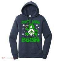 Weed Bear Herb Bear Don't Care Funny Bear Marijuana Cannabis Women's Hoodie thumb 0