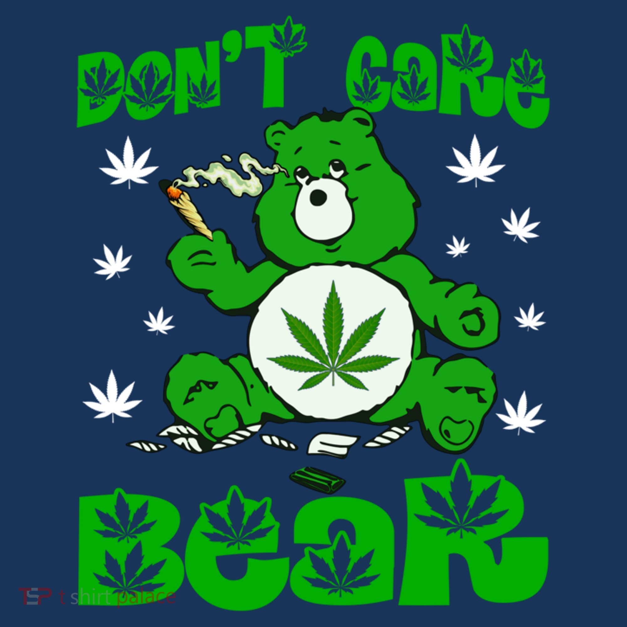 Weed Bear Herb Bear Don't Care Funny Bear Marijuana Cannabis Women's Tank Top