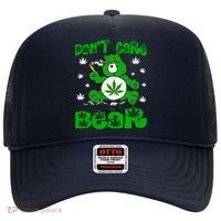 Weed Bear Herb Bear Don't Care Funny Bear Marijuana Cannabis Hat thumb 0