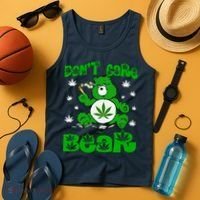 Weed Bear Herb Bear Don't Care Funny Bear Marijuana Cannabis Tank Top thumb 4