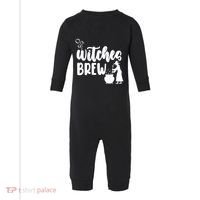 Witches Brew Halloween Witch Infant Fleece One Piece thumb 0