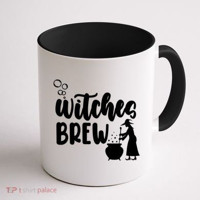 Witches Brew Halloween Witch Coffee Mug back