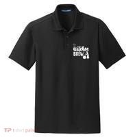 Witches Brew Halloween Witch Dry Zone Grid Polo thumb 0