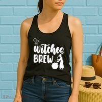 Witches Brew Halloween Witch Women's Tank Top thumb 2