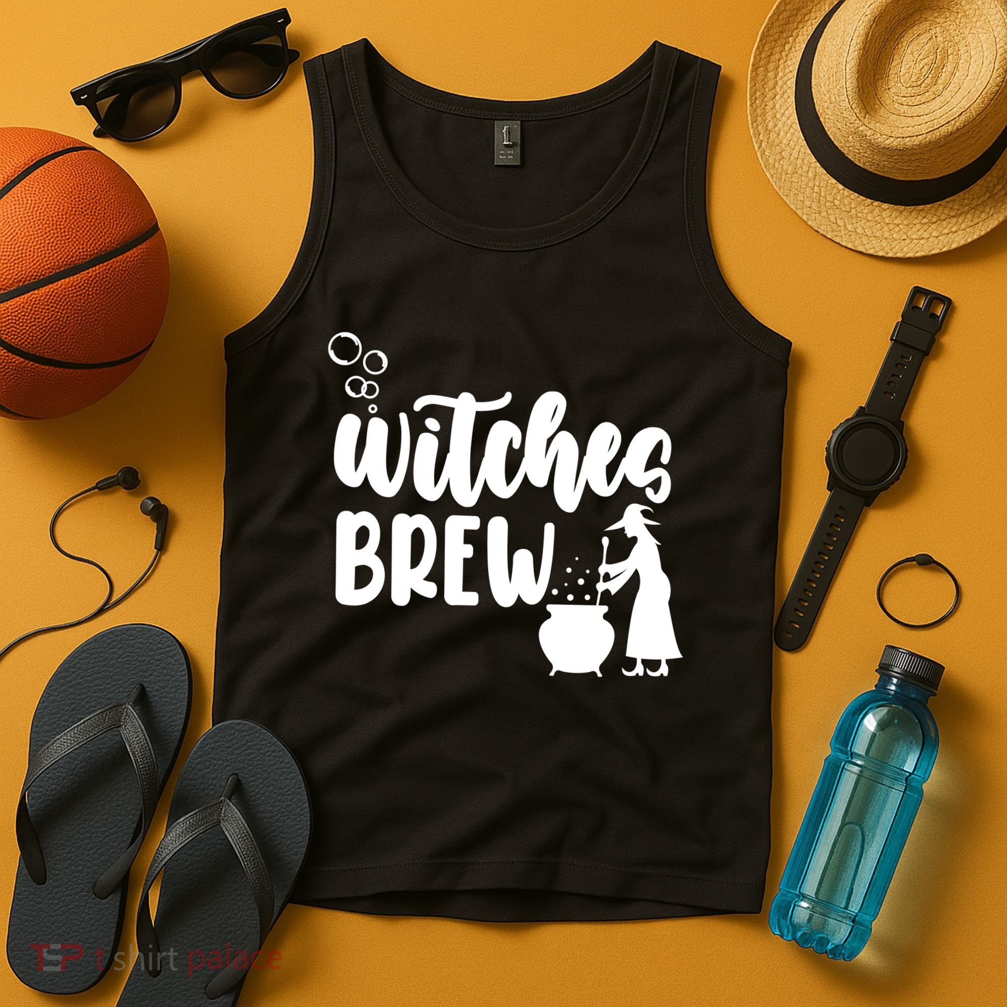 Witches Brew Halloween Witch Tank Top