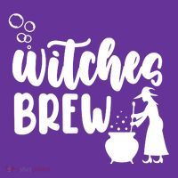 Witches Brew Halloween Witch Coaster thumb 2