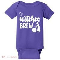 Witches Brew Halloween Witch Baby Bodysuit thumb 0