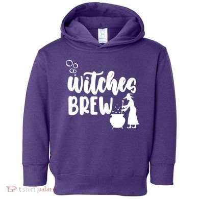 Witches Brew Halloween Witch Toddler Hoodie