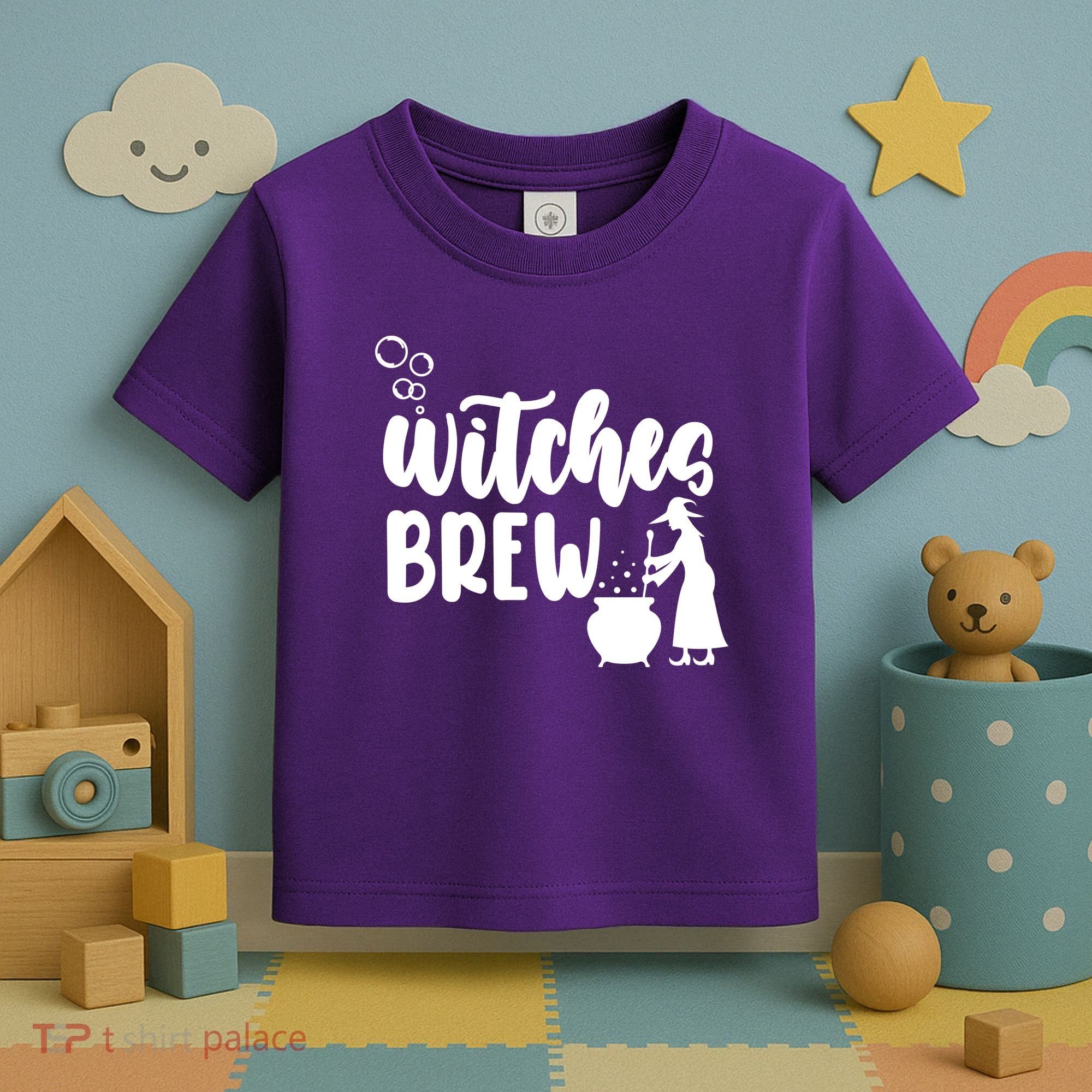 Witches Brew Halloween Witch Toddler T-Shirt