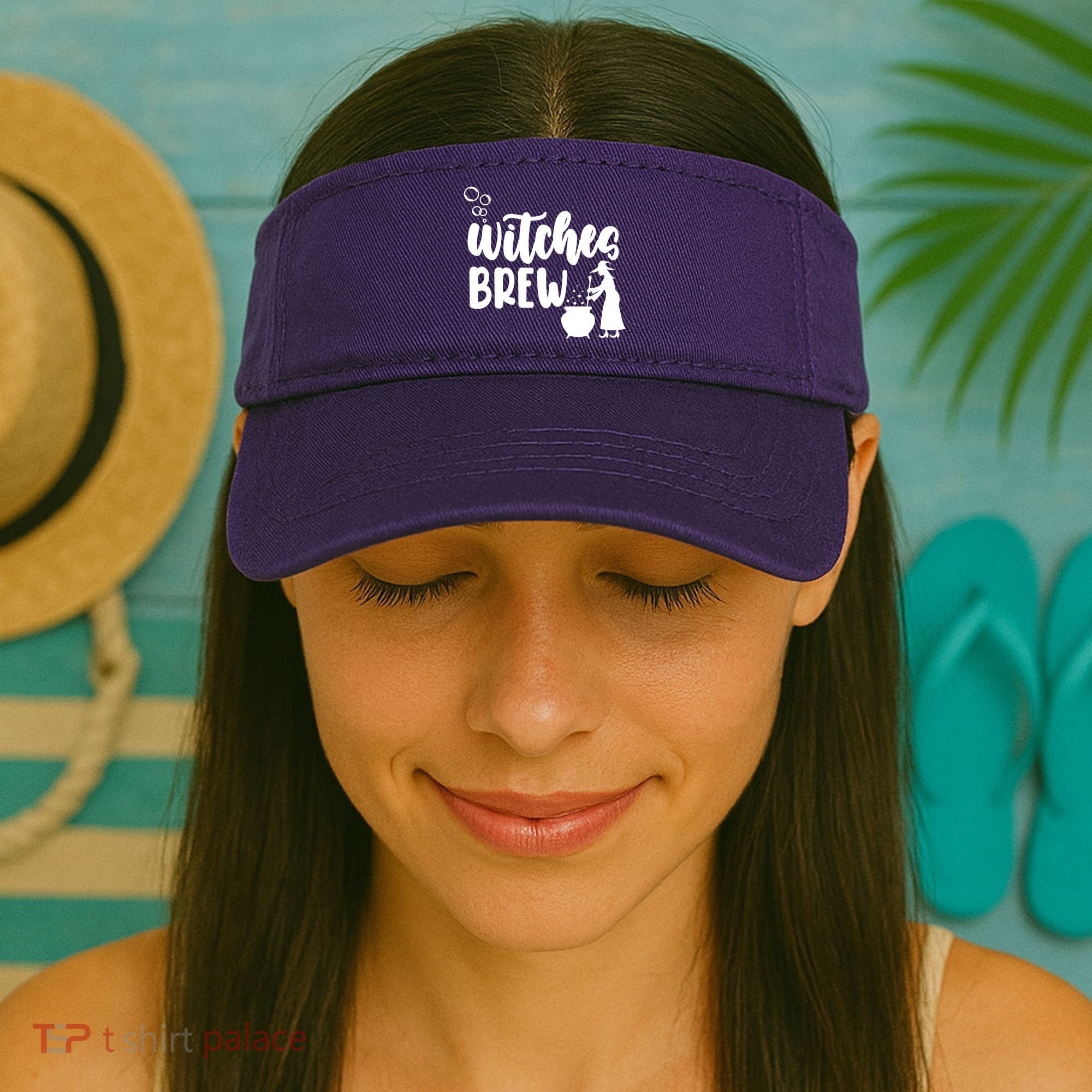 Witches Brew Halloween Witch Visor