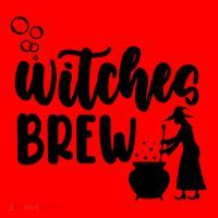 Witches Brew Halloween Witch Santa Hat thumb 1