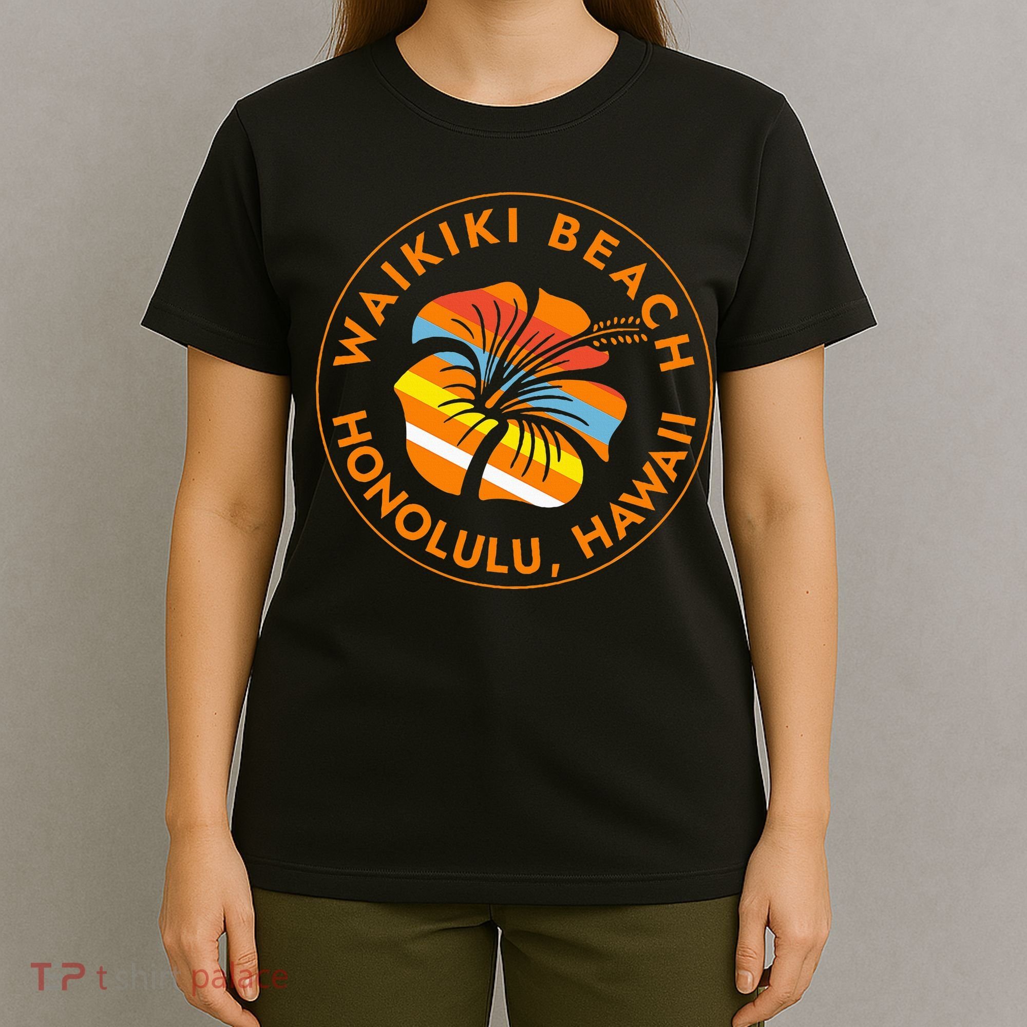 Waikiki Beach Honolulu Hawaii Islands Usa Vacation Trip T-Shirt