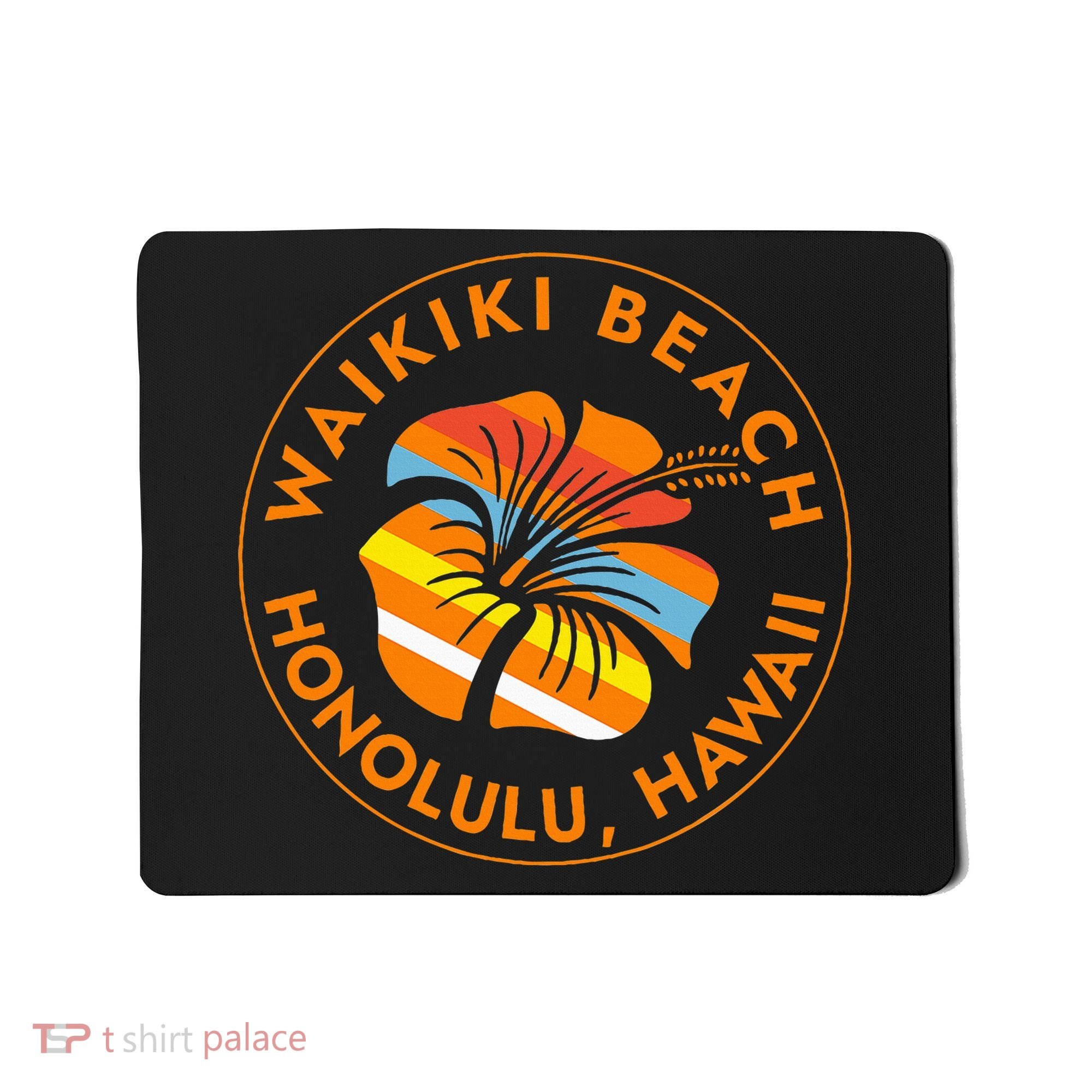 Waikiki Beach Honolulu Hawaii Islands Usa Vacation Trip Mousepad