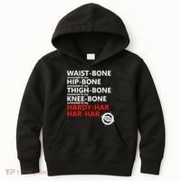 Waist Bones Hip Bones Thigh Bones Knee Bones Hardy Har Har Har Kids Hoodie thumb 0