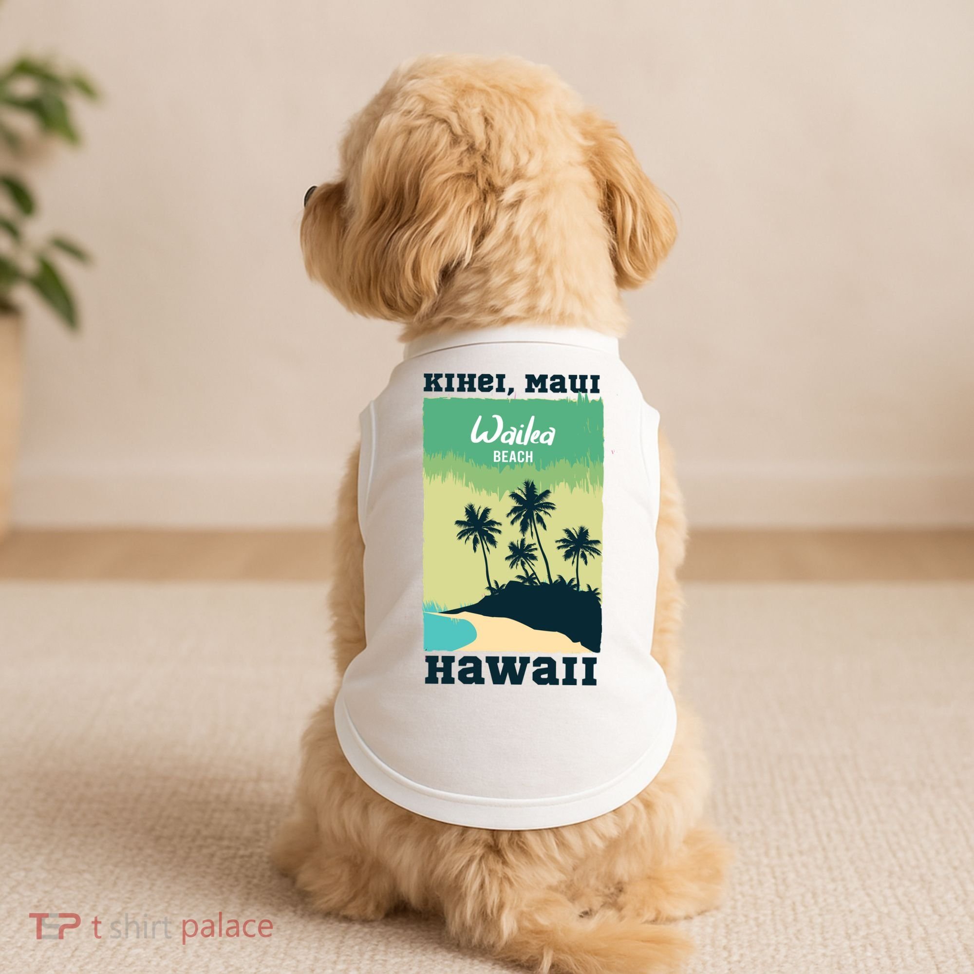 Wailea Beach Hawaii Doggie Tank
