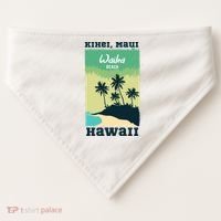 Wailea Beach Hawaii USA-Made Doggie Bandana thumb 0