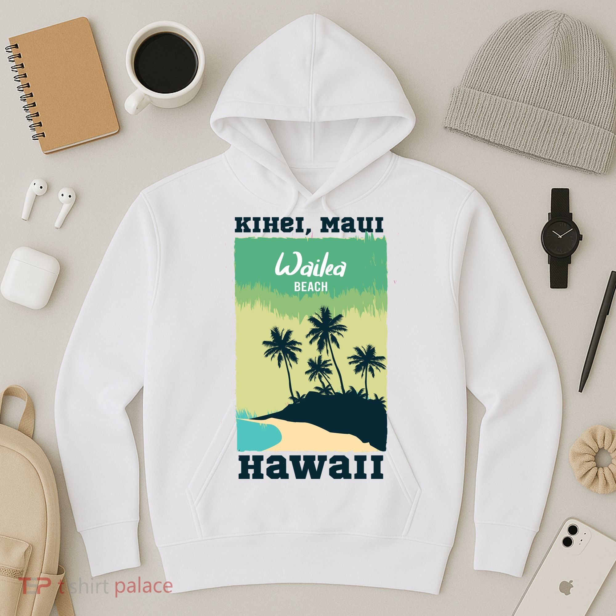 Wailea Beach Hawaii Hoodie