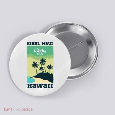 Wailea Beach Hawaii Button