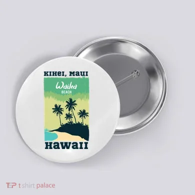 Wailea Beach Hawaii Button