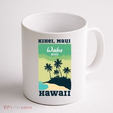 Wailea Beach Hawaii Coffee Mug back