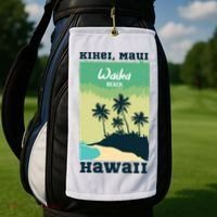 Wailea Beach Hawaii Golf Towel thumb 2