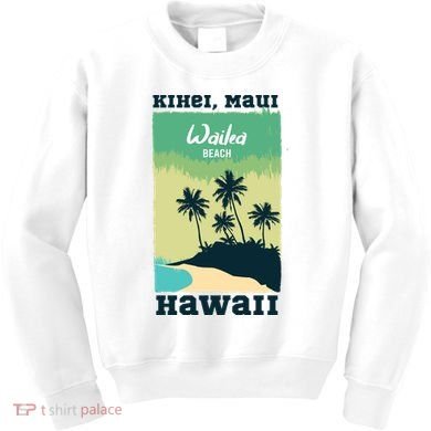 Wailea Beach Hawaii Kids Sweatshirt
