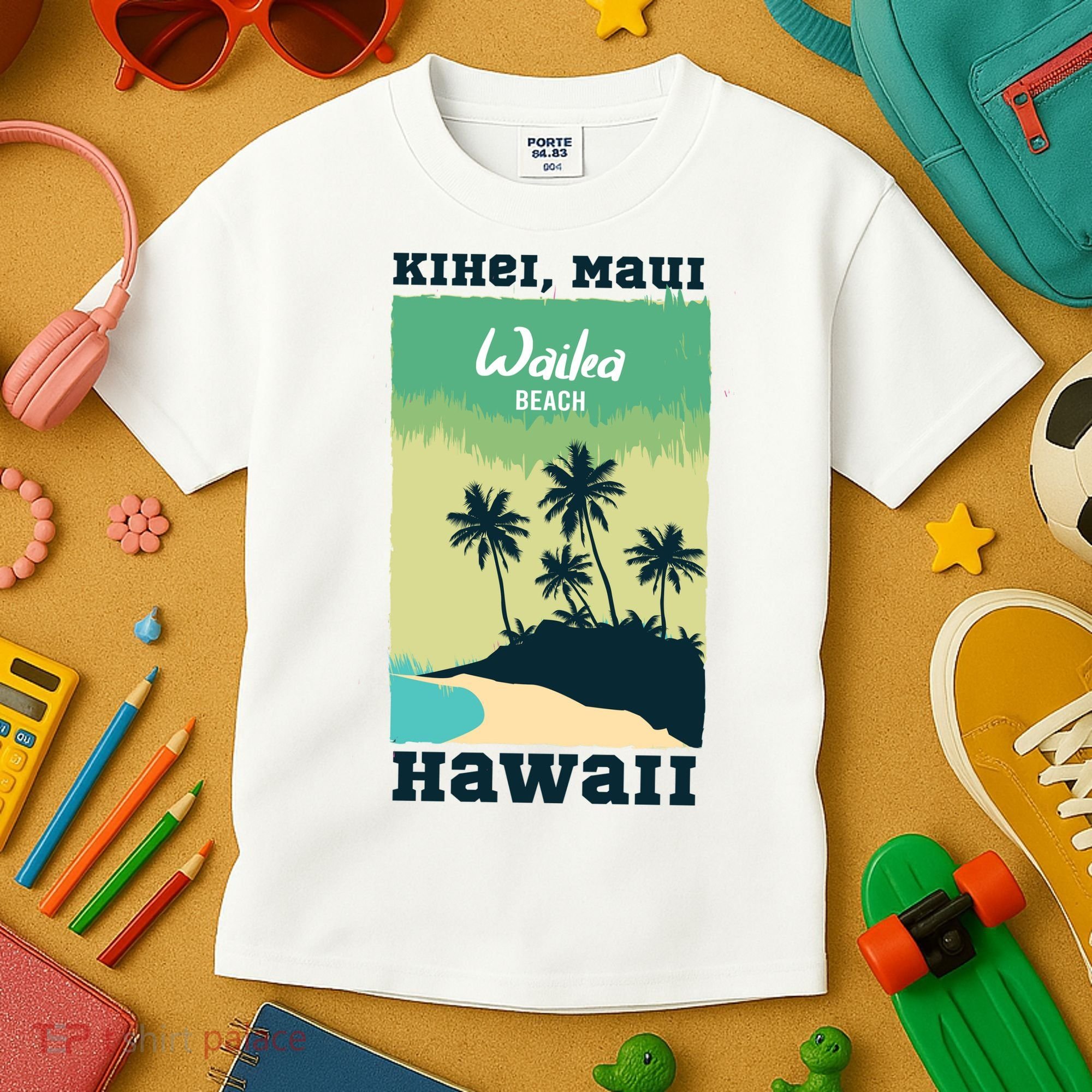 Wailea Beach Hawaii Kids T-Shirt