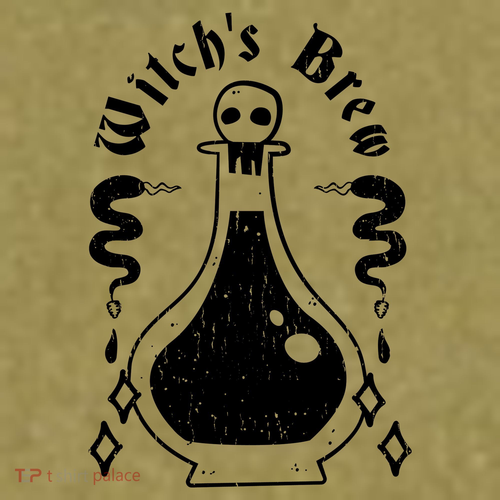 Witch's Brew Halloween Garment-Dyed Women's Muscle Tee